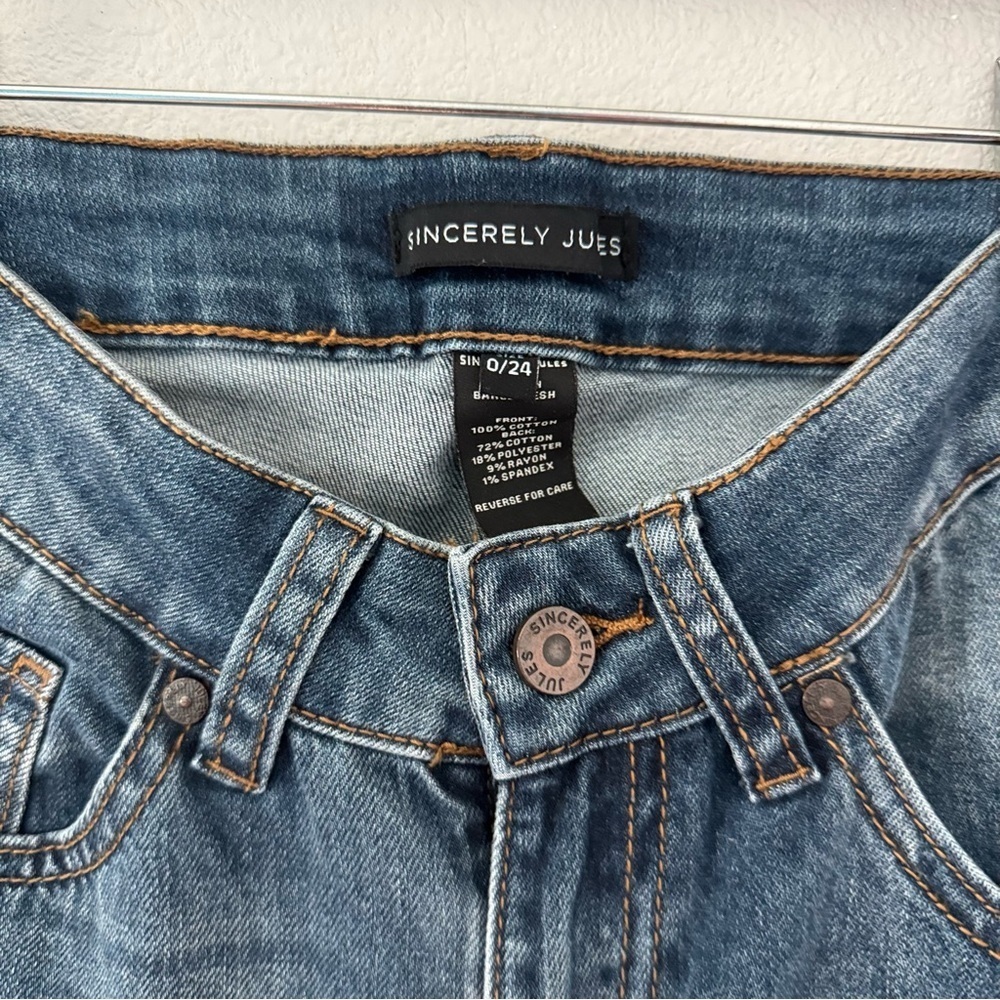 Sincerely Jules High Rise Blue Jeans - Picture 3 of 14